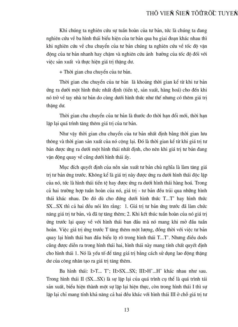 image for page Học thuyết của Mác tuần hoàn và chu chuyển tư bản và sự vận dụng nó vào nền kinh tế nước ta