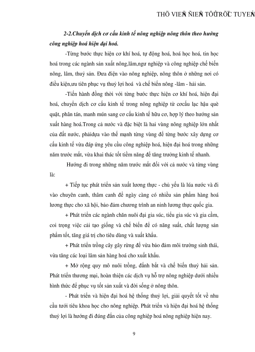 image for page Quá trình công nghiệp hoá hiện đại hoá nông nghiệp và nông thôn ở nước ta