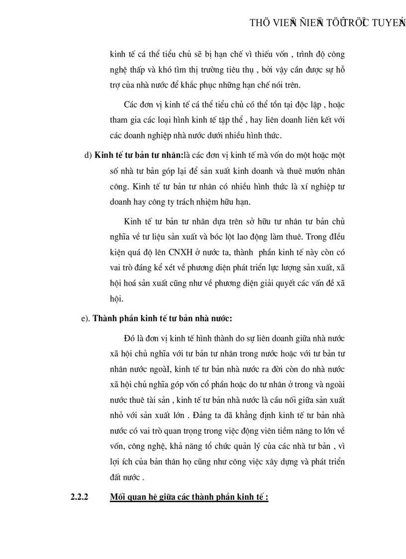 image for page Phân tích cơ cấu kinh tế nhiều thành phần ở nước ta mà đại hội Đảng IX đã nêu và ích lợi của việc sử dụng nó vào việc phát triển KT XH ở trong thời kỳ quá độ lên CNXH ở