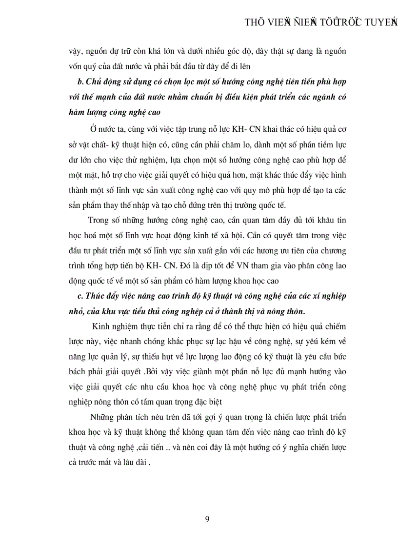 image for page Vai trò của khoa học công nghệ trong quá trình công nghiệp hoá hiện đại hoá ở nước ta