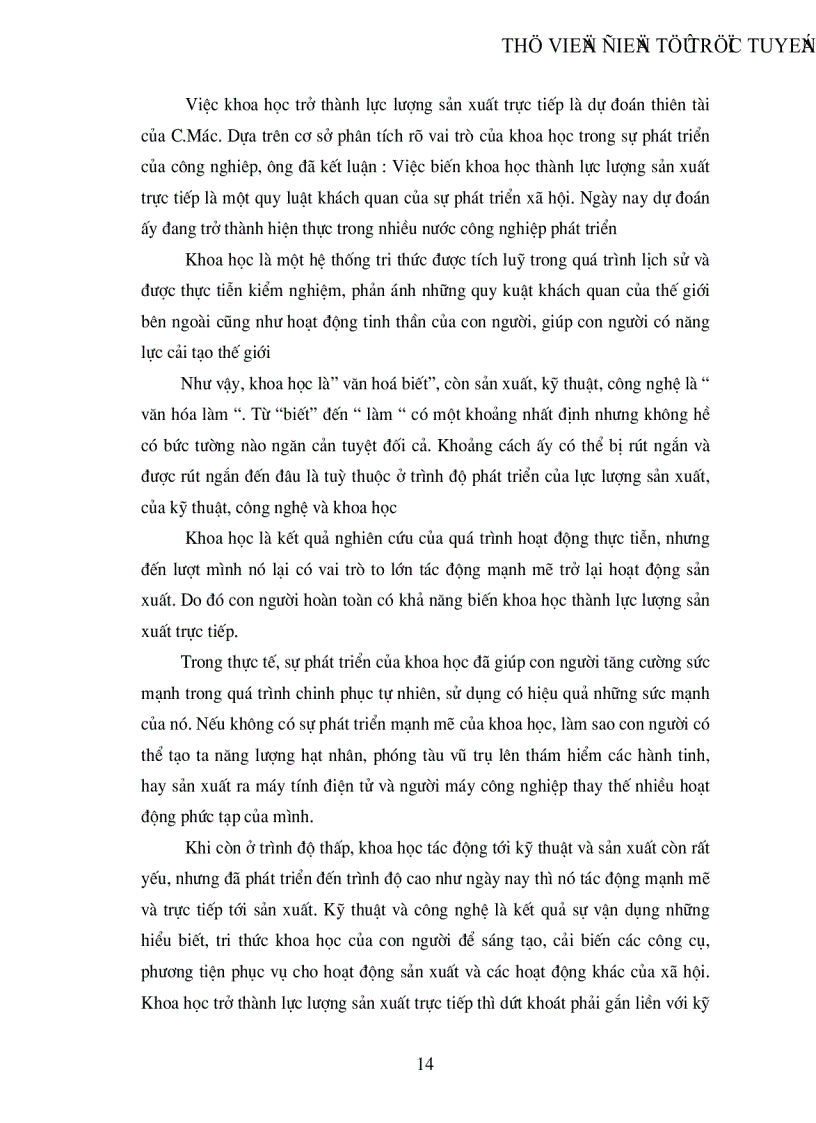 image for page Vai trò của khoa học công nghệ trong quá trình công nghiệp hoá hiện đại hoá ở nước ta