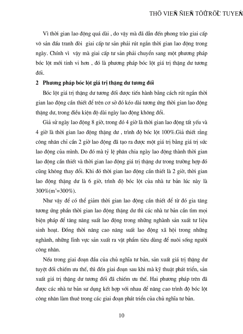 image for page Bản chất và các hình thức biểu hiện của giá trị thặng dư