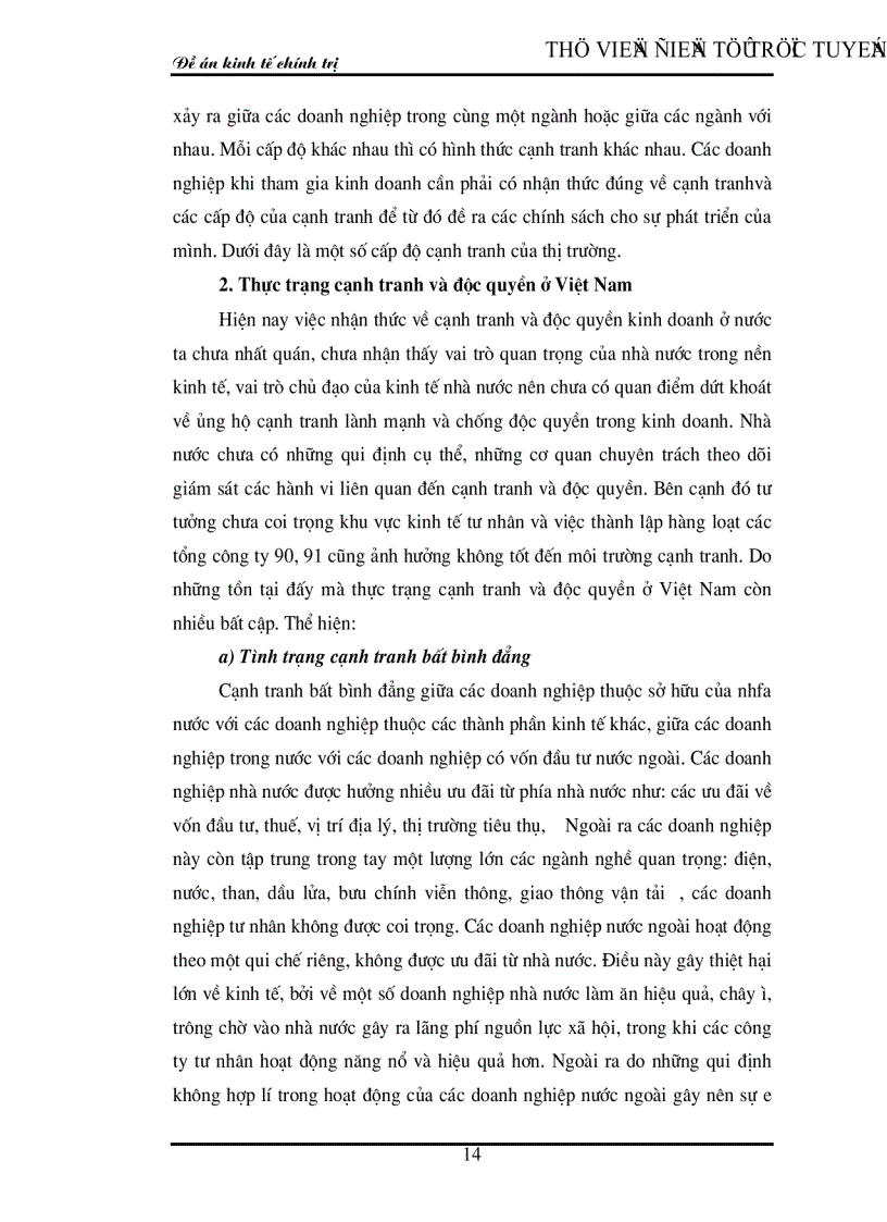 image for page Thực trạng và giải pháp duy trì cạnh tranh và chống độc quyền