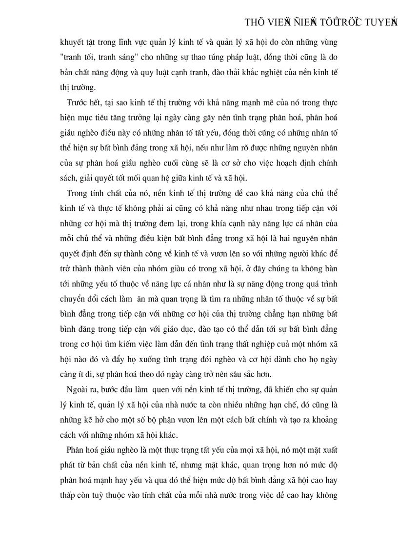 image for page Kinh tế thị trường và sự phân hoá giàu nghèo