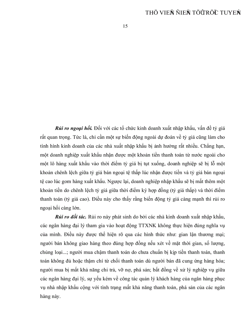 image for page Đánh giá và giải pháp phòng ngừa rủi ro hạn chế thiệt hại trong hoạt động thanh toán xuất nhập khẩu tại Ngân hàng Ngoại thương Việt Nam