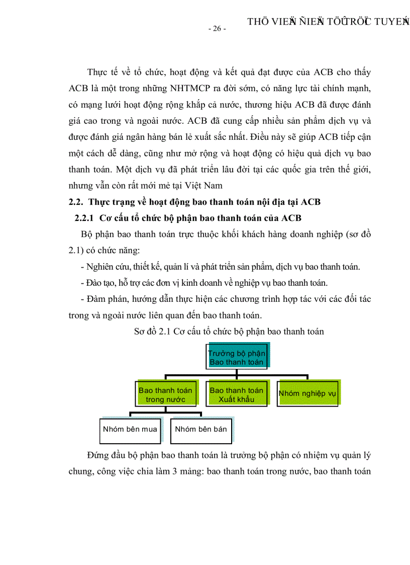 image for page Giải pháp mở rộng hoạt động bao thanh toán nội địa tại Ngân hàng thương mại cổ phần Á Châu