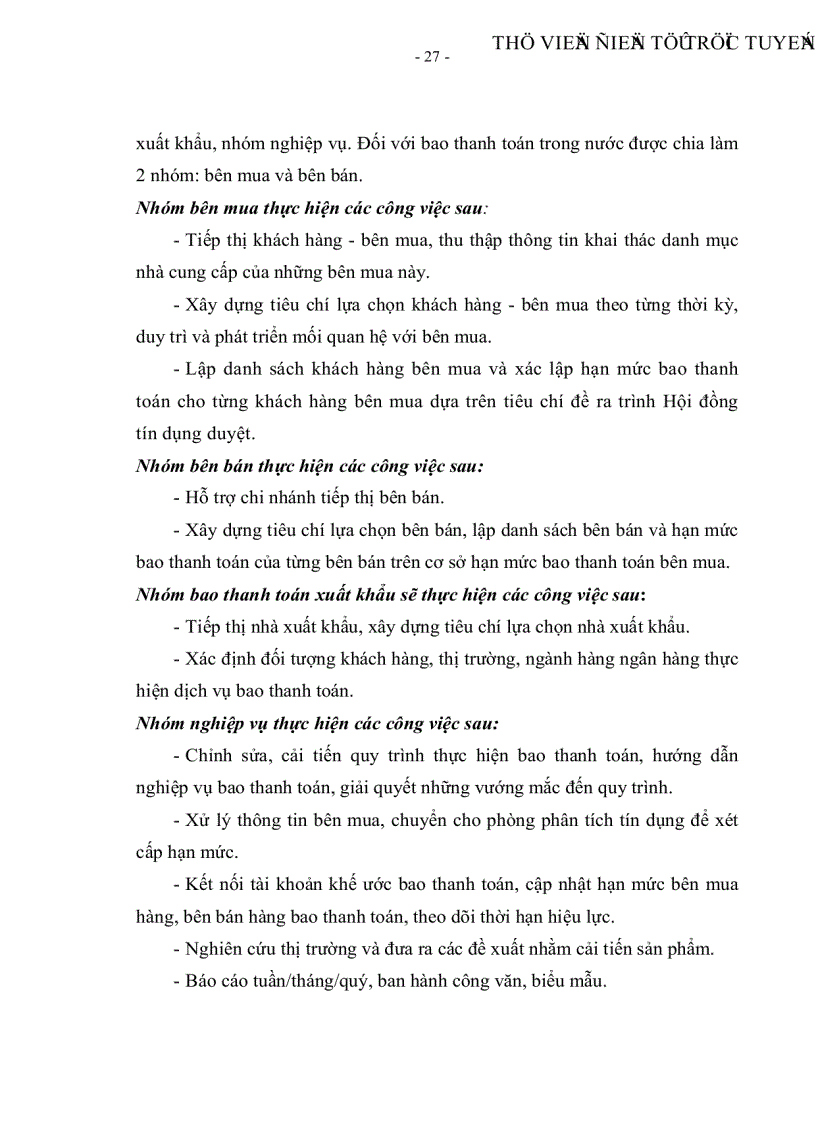 image for page Giải pháp mở rộng hoạt động bao thanh toán nội địa tại Ngân hàng thương mại cổ phần Á Châu