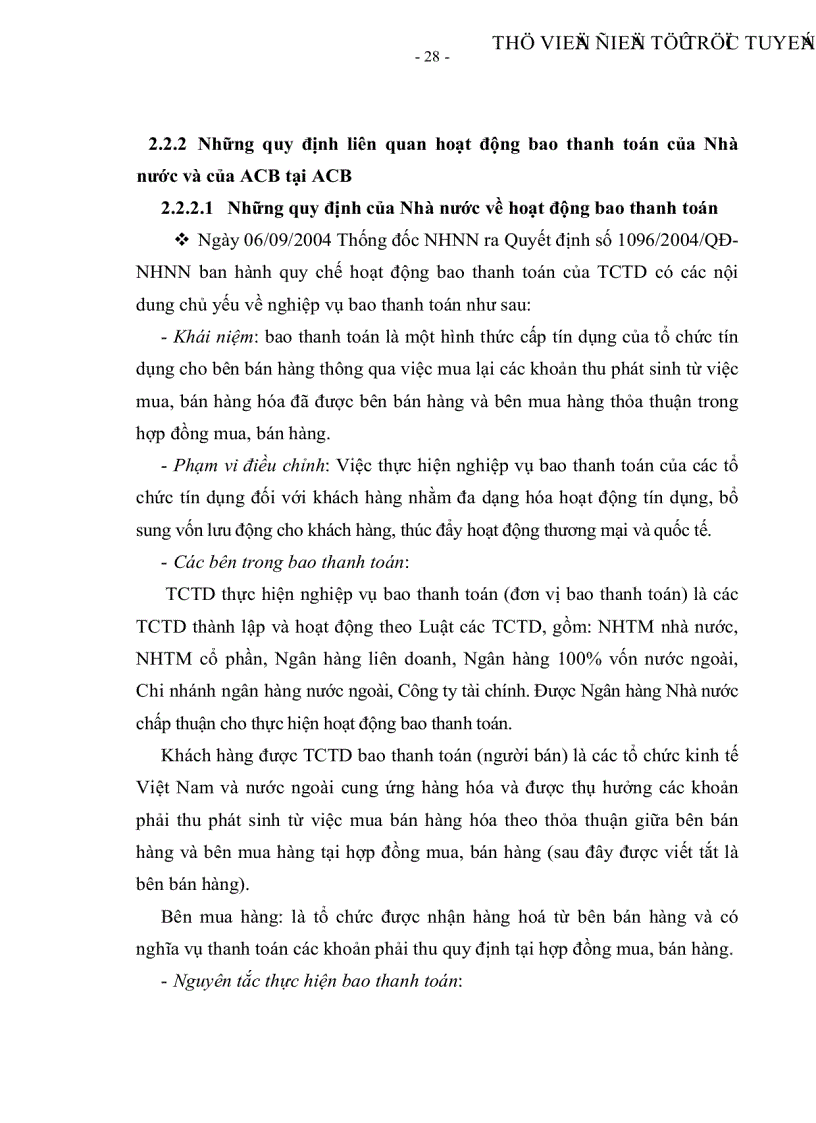 image for page Giải pháp mở rộng hoạt động bao thanh toán nội địa tại Ngân hàng thương mại cổ phần Á Châu