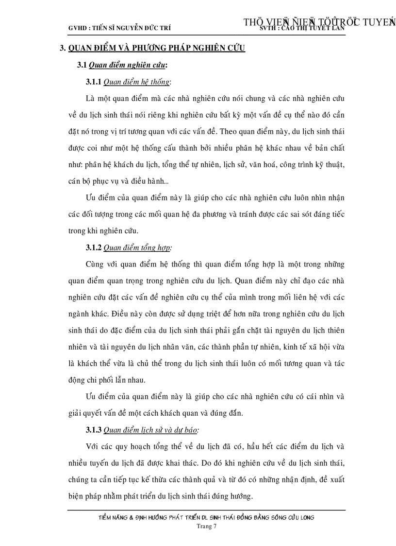 image for page Tiềm năng và định hướng phát triển du lịch sinh thái đồng bằng sông Cửu Long