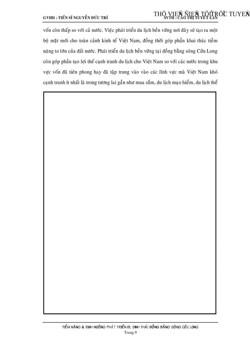 image for page Tiềm năng và định hướng phát triển du lịch sinh thái đồng bằng sông Cửu Long