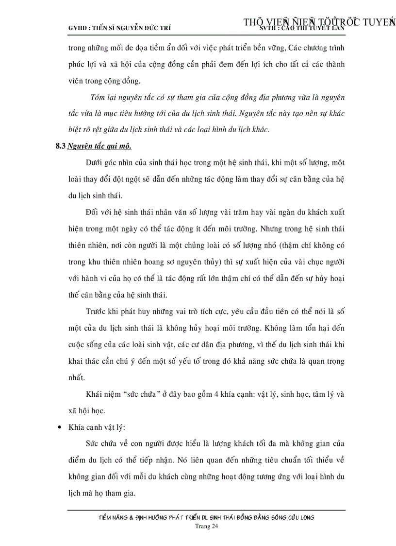 image for page Tiềm năng và định hướng phát triển du lịch sinh thái đồng bằng sông Cửu Long
