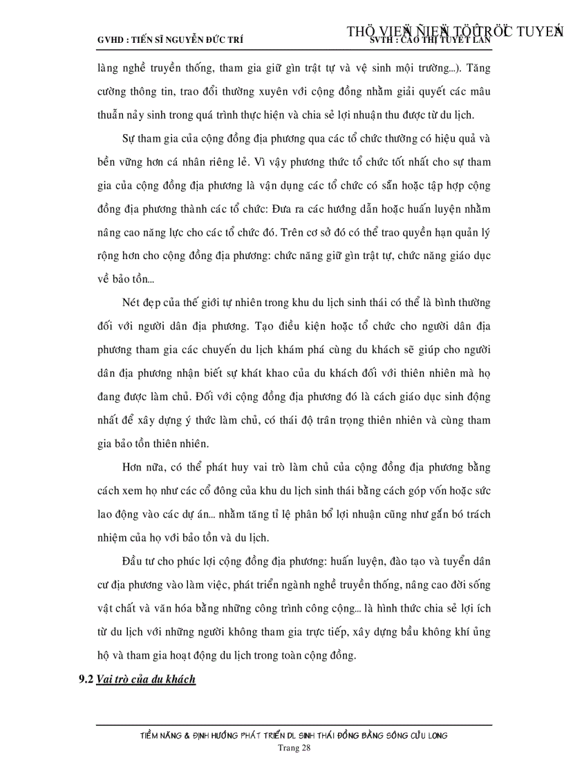 image for page Tiềm năng và định hướng phát triển du lịch sinh thái đồng bằng sông Cửu Long