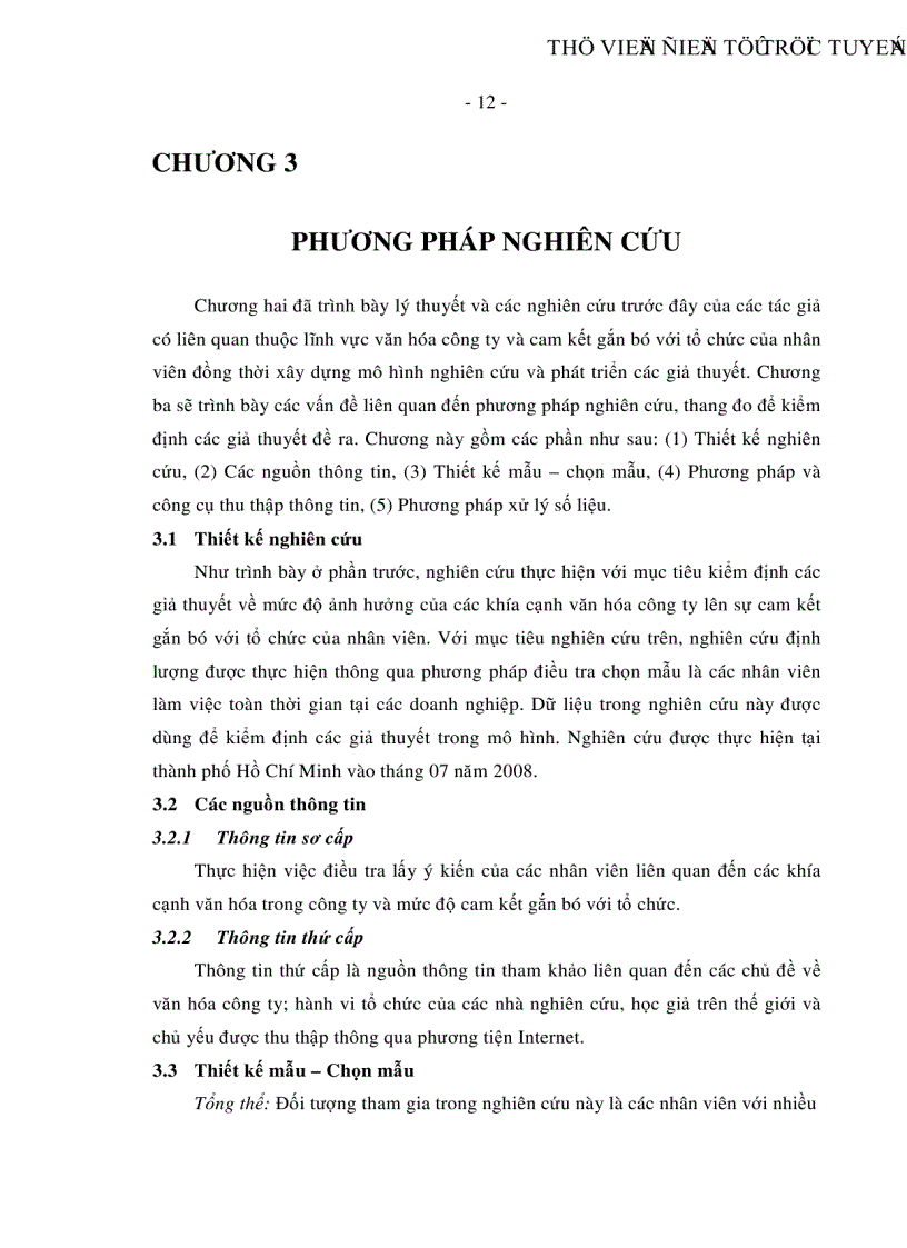 image for page Ảnh hưởng của văn hóa công ty đến sự cam kết gắn bó với tổ chức của nhân viên làm việc trong các doanh nghiệp ở thành phố Hồ Chí Minh