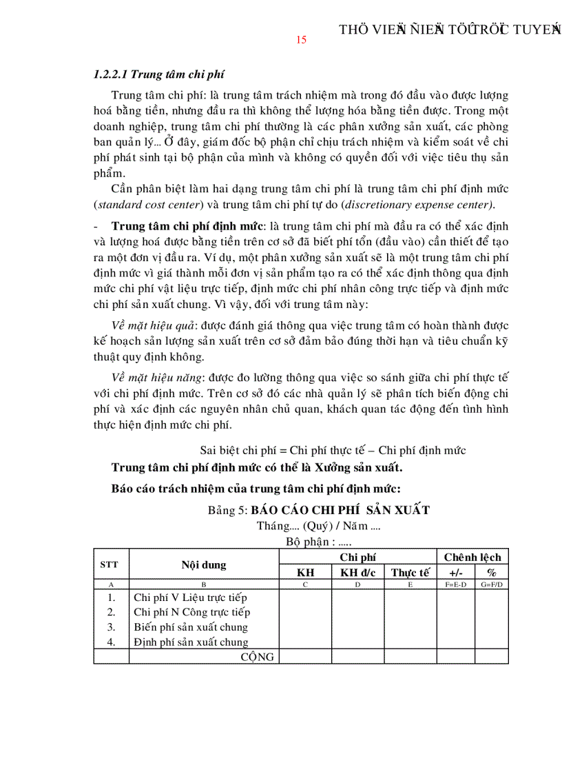 image for page Xây dựng hệ thống kiểm soát chi phí trong điều kiện áp dụng hình thức khoán chi phí từng bộ phận trong Công ty cổ phần hóa dầu Mekong