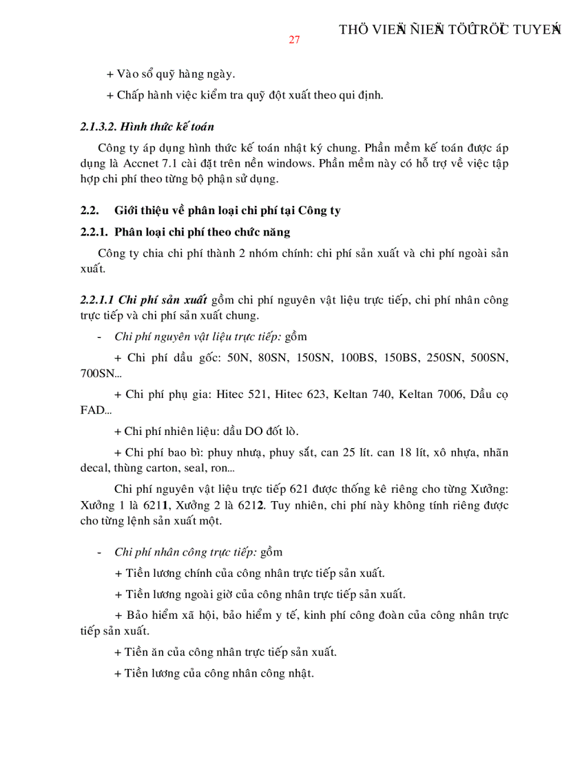 image for page Xây dựng hệ thống kiểm soát chi phí trong điều kiện áp dụng hình thức khoán chi phí từng bộ phận trong Công ty cổ phần hóa dầu Mekong