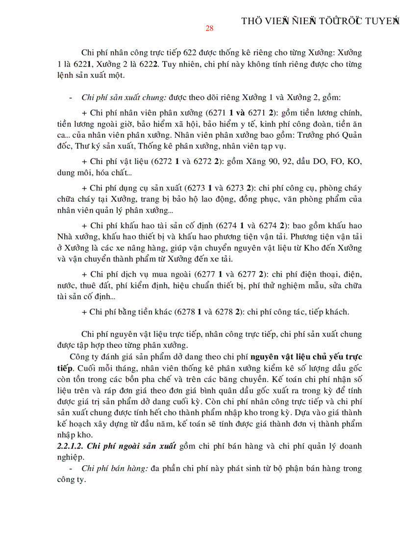 image for page Xây dựng hệ thống kiểm soát chi phí trong điều kiện áp dụng hình thức khoán chi phí từng bộ phận trong Công ty cổ phần hóa dầu Mekong