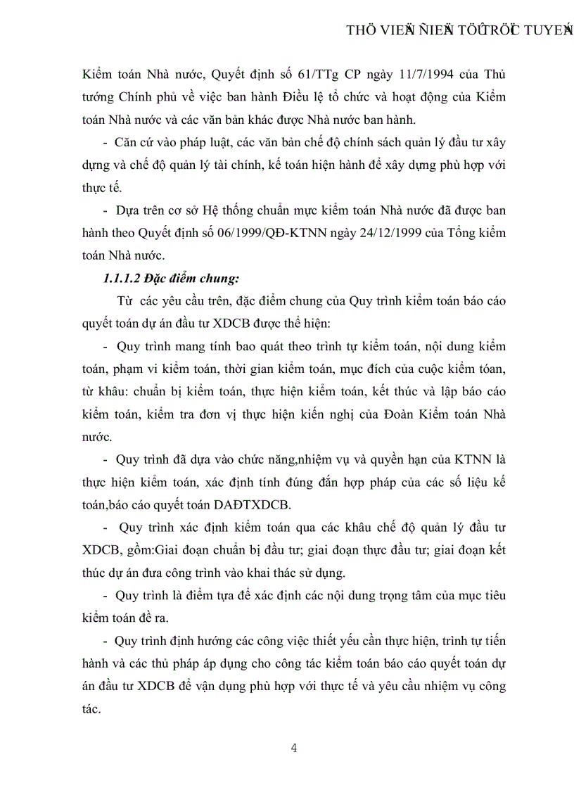 image for page Vận dụng quy trình kiểm toán báo cáo quyết toán dự án đầu tư xây dựng cơ bản trong một cuộc kểm toán báo cáo quyết toán ngân sách địa phương