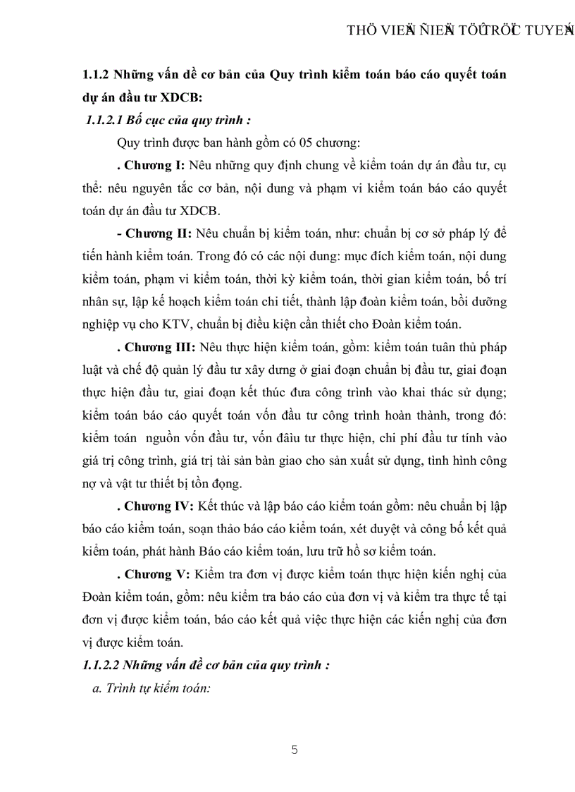image for page Vận dụng quy trình kiểm toán báo cáo quyết toán dự án đầu tư xây dựng cơ bản trong một cuộc kểm toán báo cáo quyết toán ngân sách địa phương