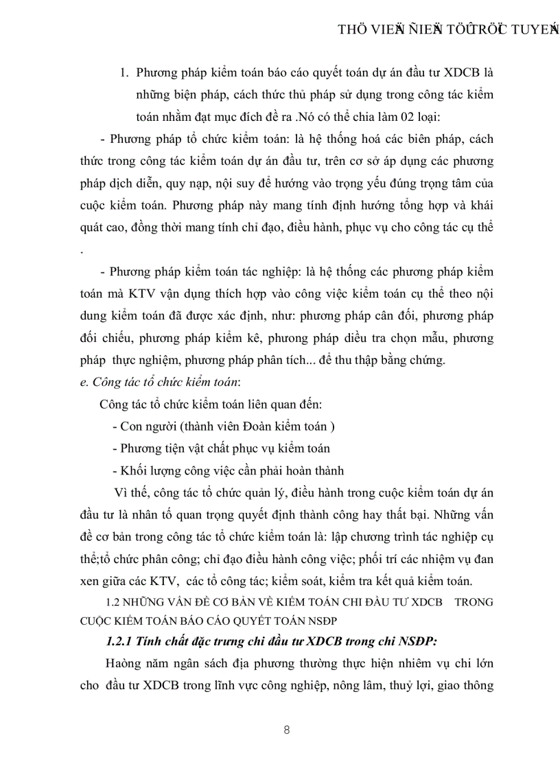 image for page Vận dụng quy trình kiểm toán báo cáo quyết toán dự án đầu tư xây dựng cơ bản trong một cuộc kểm toán báo cáo quyết toán ngân sách địa phương