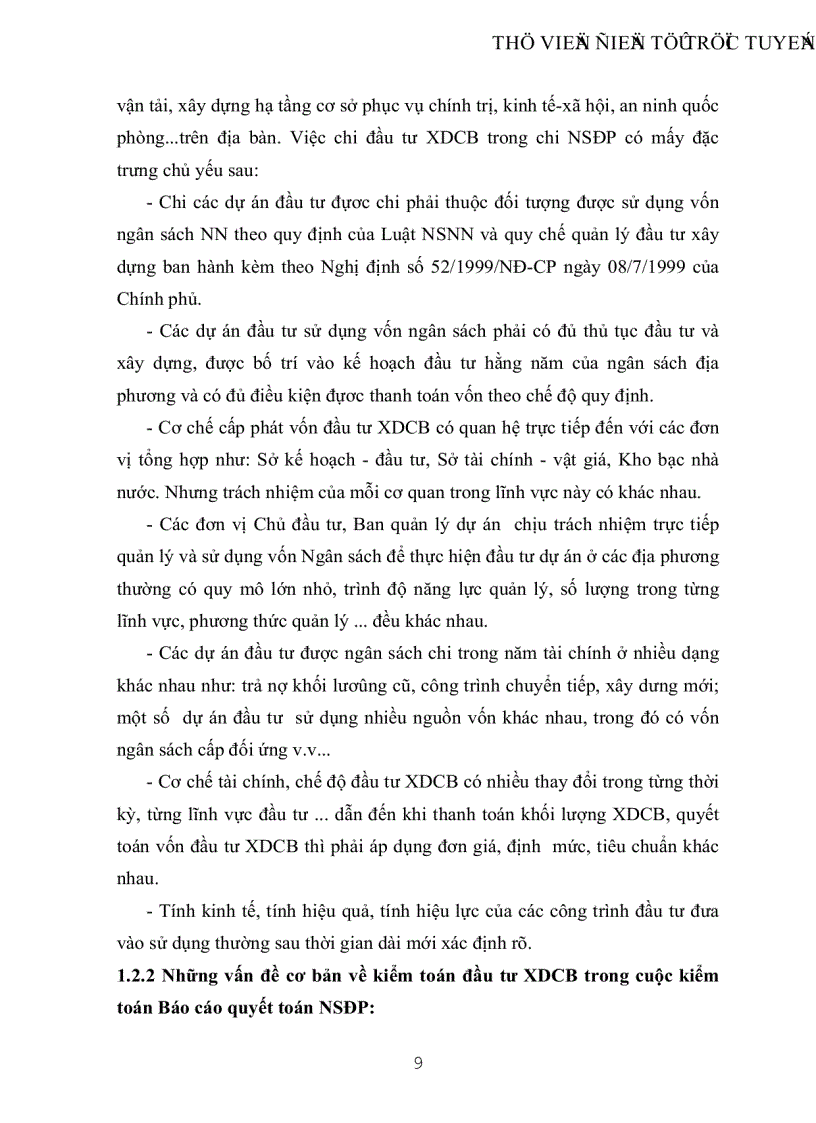 image for page Vận dụng quy trình kiểm toán báo cáo quyết toán dự án đầu tư xây dựng cơ bản trong một cuộc kểm toán báo cáo quyết toán ngân sách địa phương