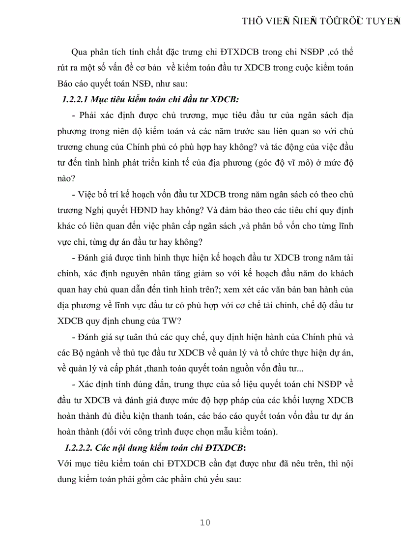 image for page Vận dụng quy trình kiểm toán báo cáo quyết toán dự án đầu tư xây dựng cơ bản trong một cuộc kểm toán báo cáo quyết toán ngân sách địa phương
