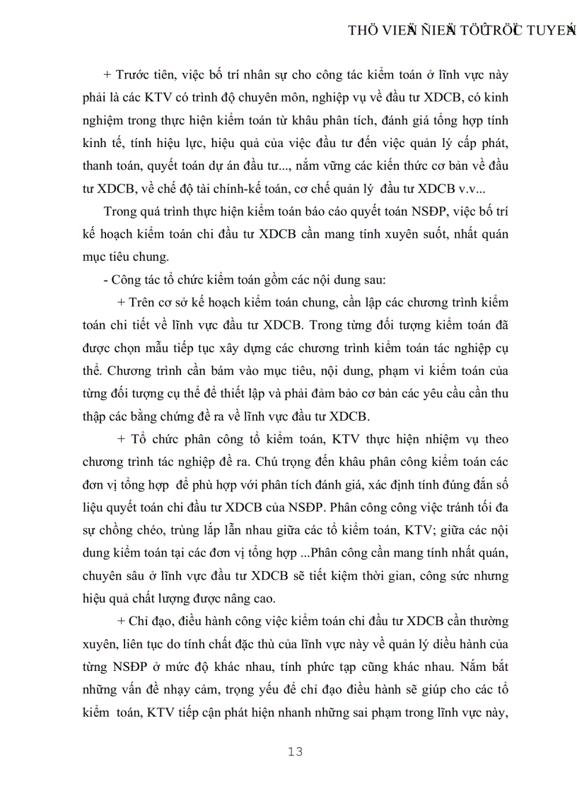 image for page Vận dụng quy trình kiểm toán báo cáo quyết toán dự án đầu tư xây dựng cơ bản trong một cuộc kểm toán báo cáo quyết toán ngân sách địa phương