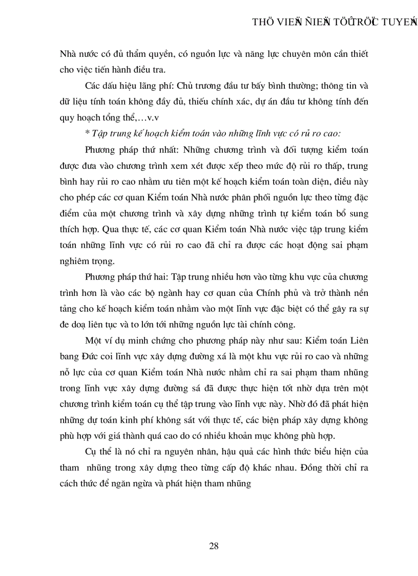 image for page Thực trạng về tham nhũng lãng phí trong các chương trình dự án đầu tư xây dựng bằng vốn ngân sách và các giải pháp đặt ra đối với kiểm toán nhà nước
