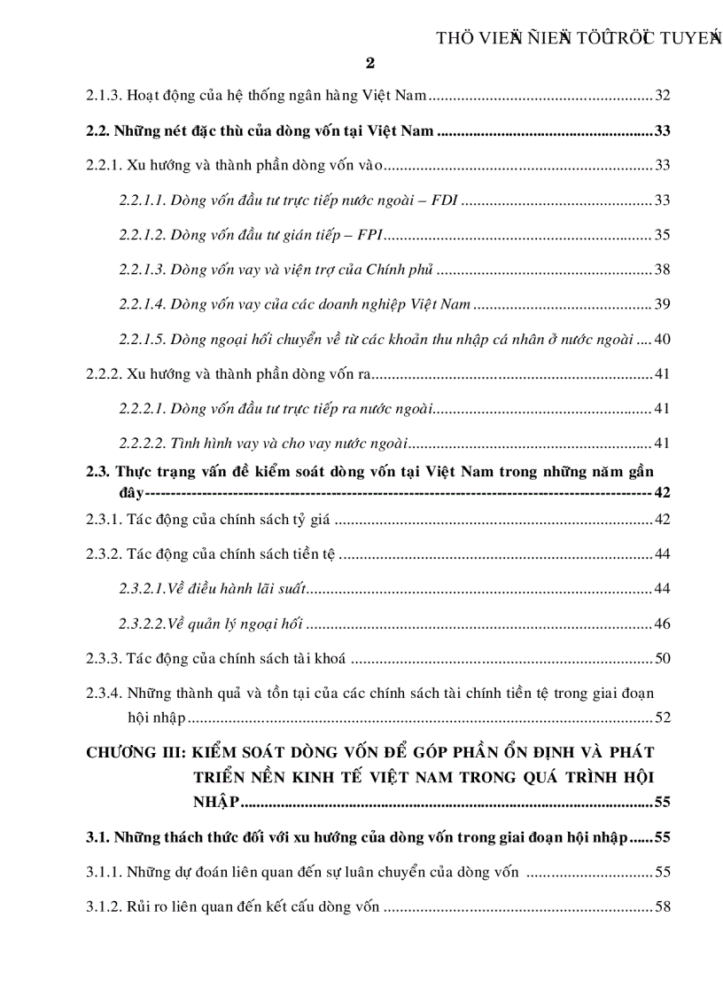 image for page Tác động của dòng vốn và những giải pháp kiểm soát dòng vốn tại Việt Nam trong quá trình hội nhập