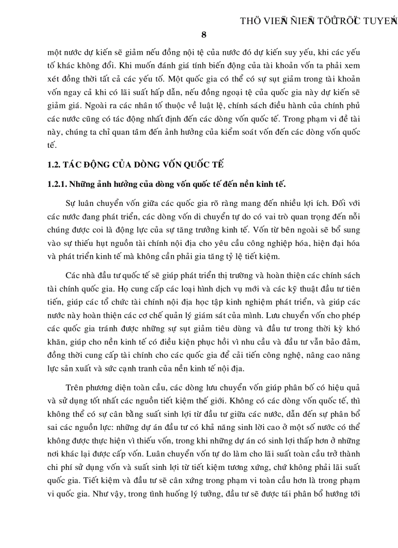 image for page Tác động của dòng vốn và những giải pháp kiểm soát dòng vốn tại Việt Nam trong quá trình hội nhập