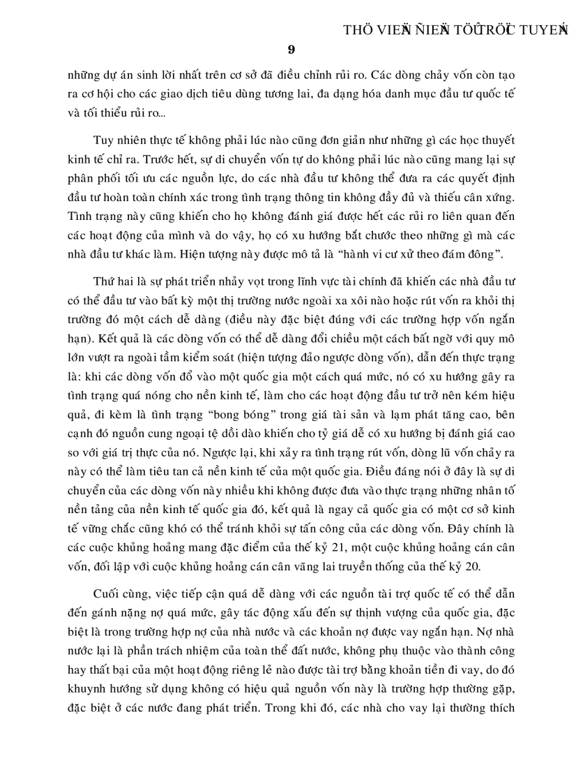 image for page Tác động của dòng vốn và những giải pháp kiểm soát dòng vốn tại Việt Nam trong quá trình hội nhập