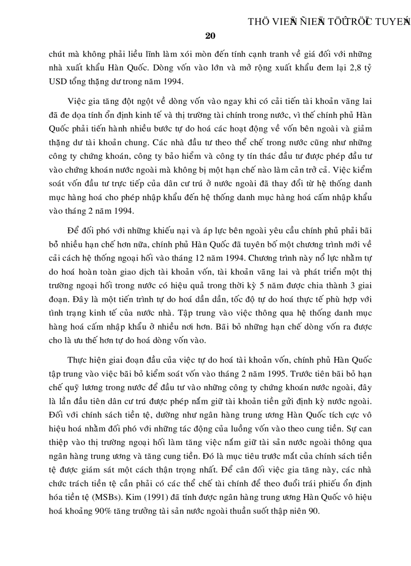 image for page Tác động của dòng vốn và những giải pháp kiểm soát dòng vốn tại Việt Nam trong quá trình hội nhập