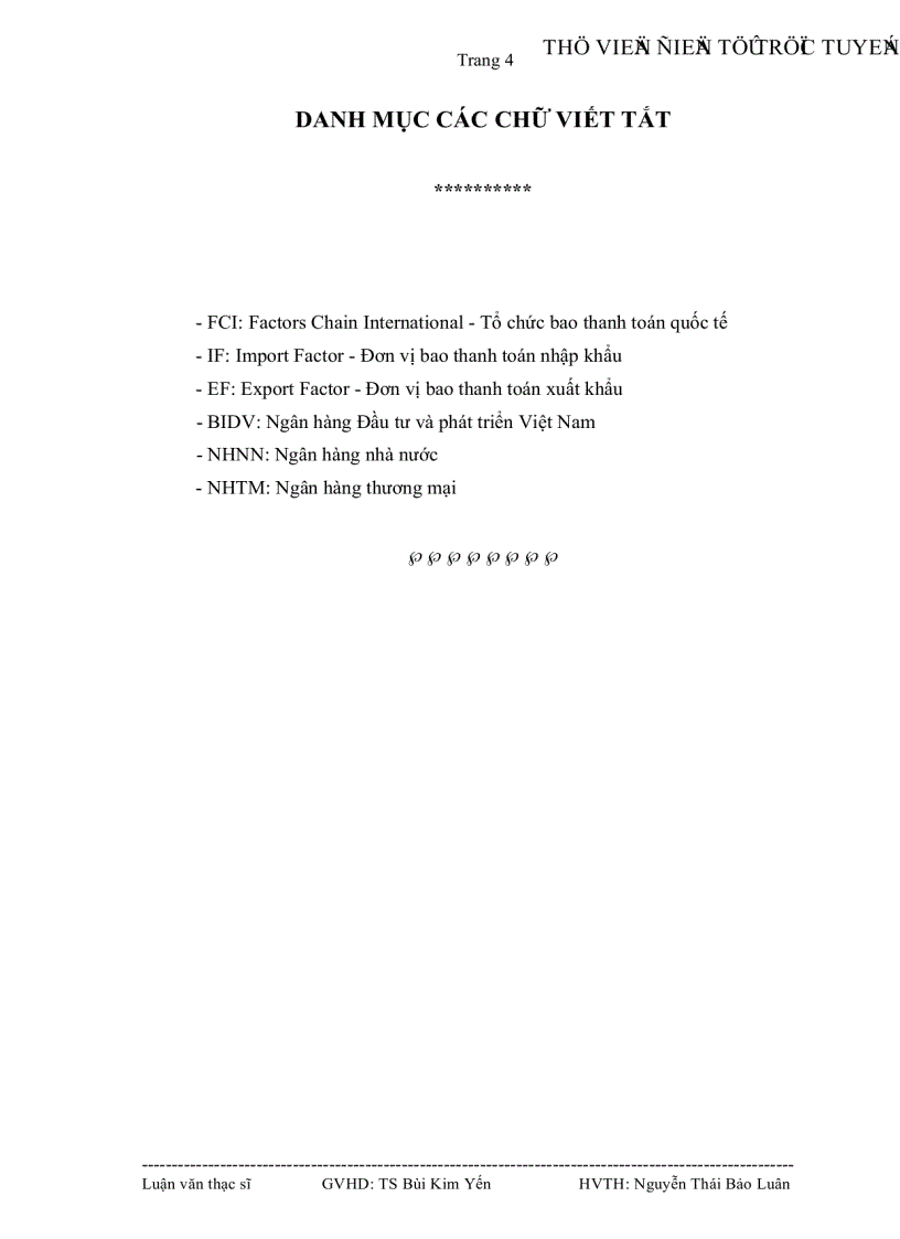 image for page Tình hình thực hiện bao thanh toán tại Việt Nam và một số giải pháp để đưa sản phẩm bao thanh toán vào ứng dụng taị Ngân hàng Đầu tư và phát triển Việt Nam