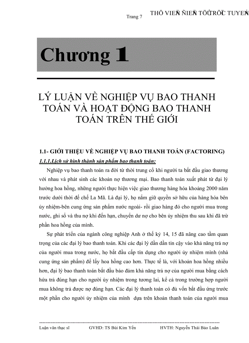 image for page Tình hình thực hiện bao thanh toán tại Việt Nam và một số giải pháp để đưa sản phẩm bao thanh toán vào ứng dụng taị Ngân hàng Đầu tư và phát triển Việt Nam