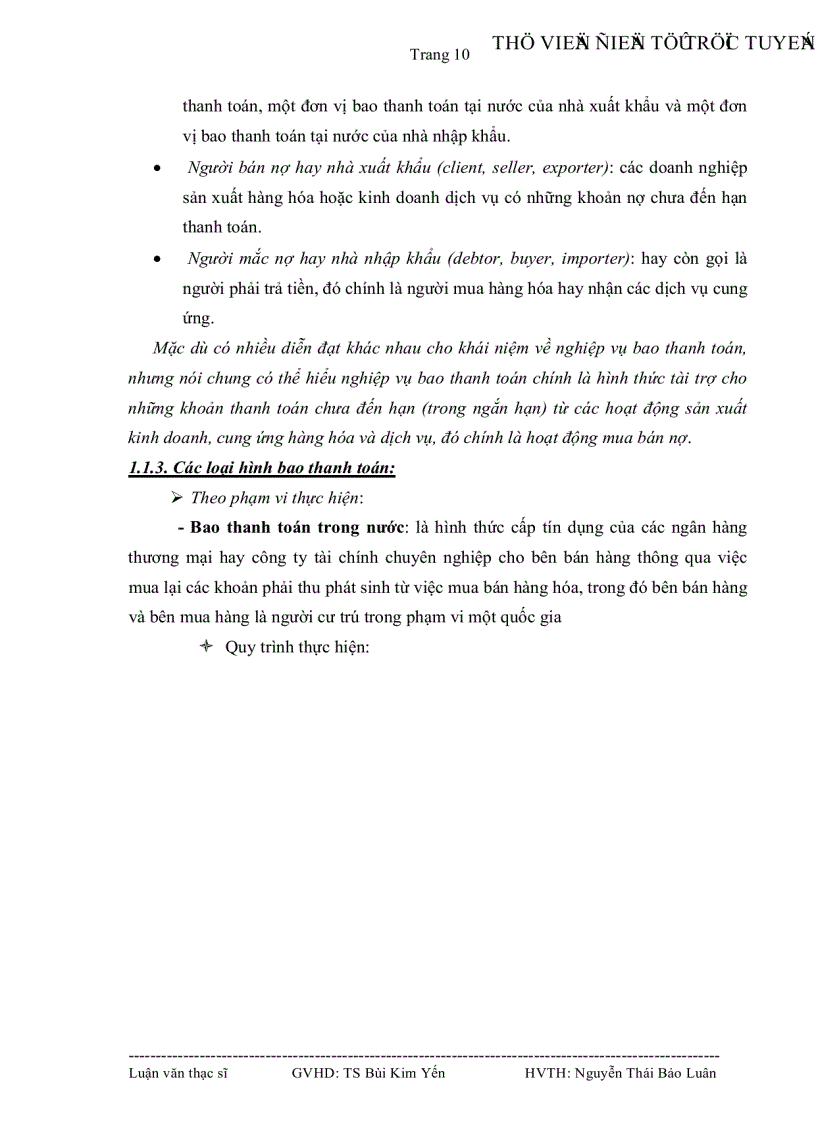 image for page Tình hình thực hiện bao thanh toán tại Việt Nam và một số giải pháp để đưa sản phẩm bao thanh toán vào ứng dụng taị Ngân hàng Đầu tư và phát triển Việt Nam