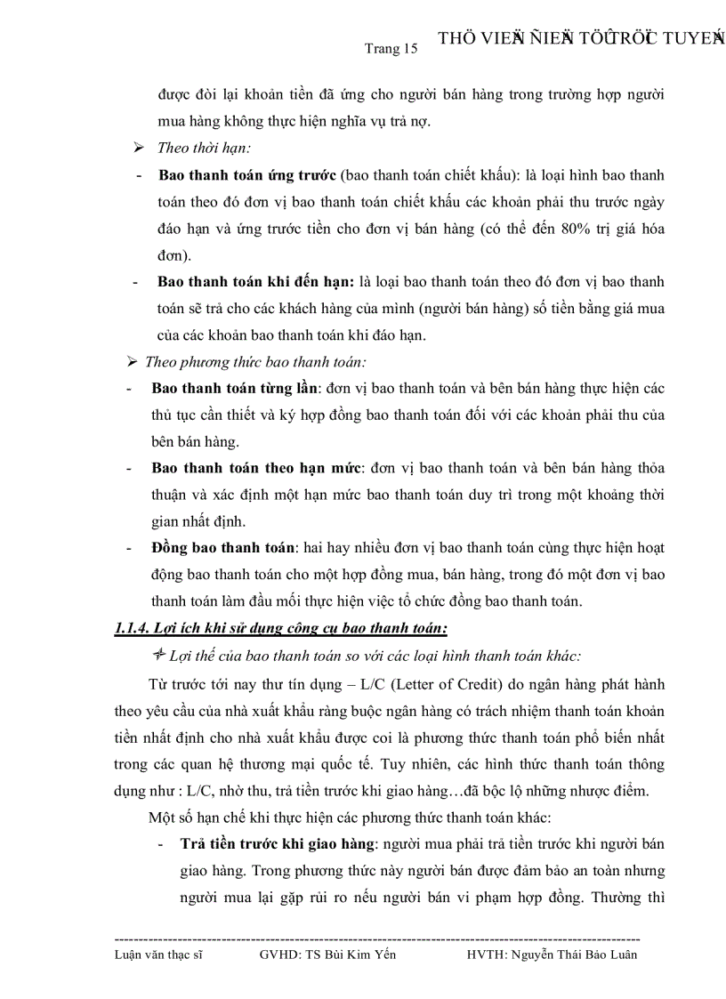 image for page Tình hình thực hiện bao thanh toán tại Việt Nam và một số giải pháp để đưa sản phẩm bao thanh toán vào ứng dụng taị Ngân hàng Đầu tư và phát triển Việt Nam