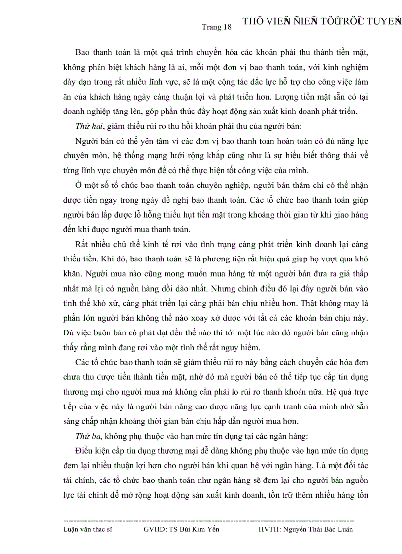 image for page Tình hình thực hiện bao thanh toán tại Việt Nam và một số giải pháp để đưa sản phẩm bao thanh toán vào ứng dụng taị Ngân hàng Đầu tư và phát triển Việt Nam