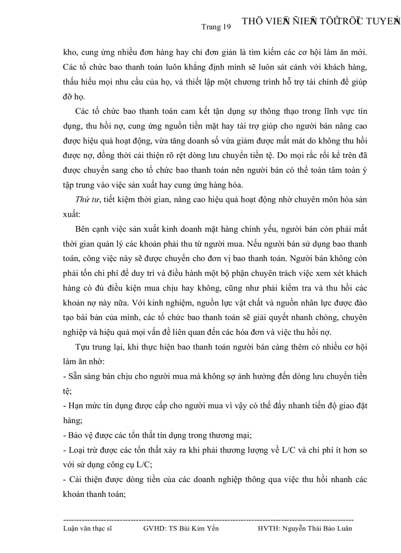 image for page Tình hình thực hiện bao thanh toán tại Việt Nam và một số giải pháp để đưa sản phẩm bao thanh toán vào ứng dụng taị Ngân hàng Đầu tư và phát triển Việt Nam