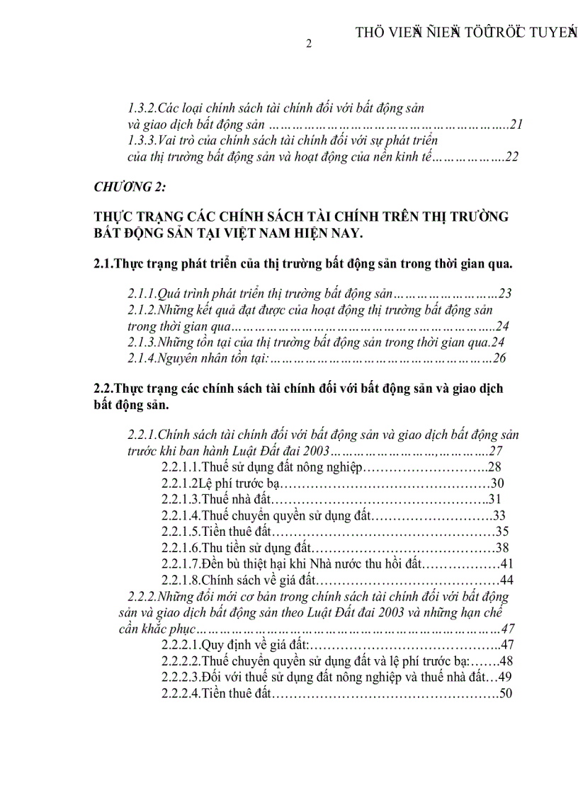 image for page Thị trường bất động sản và các chính sách tài chính khai thông thị trường bất động sản tại Việt Nam