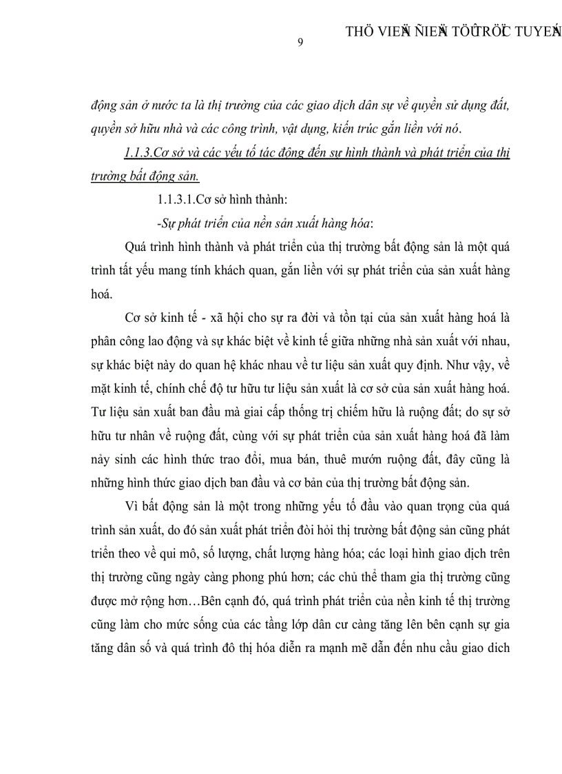 image for page Thị trường bất động sản và các chính sách tài chính khai thông thị trường bất động sản tại Việt Nam