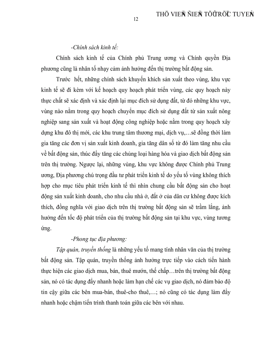 image for page Thị trường bất động sản và các chính sách tài chính khai thông thị trường bất động sản tại Việt Nam