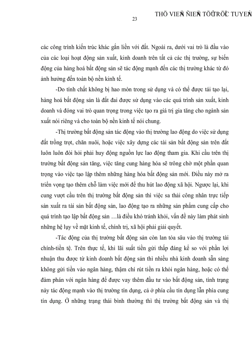 image for page Thị trường bất động sản và các chính sách tài chính khai thông thị trường bất động sản tại Việt Nam