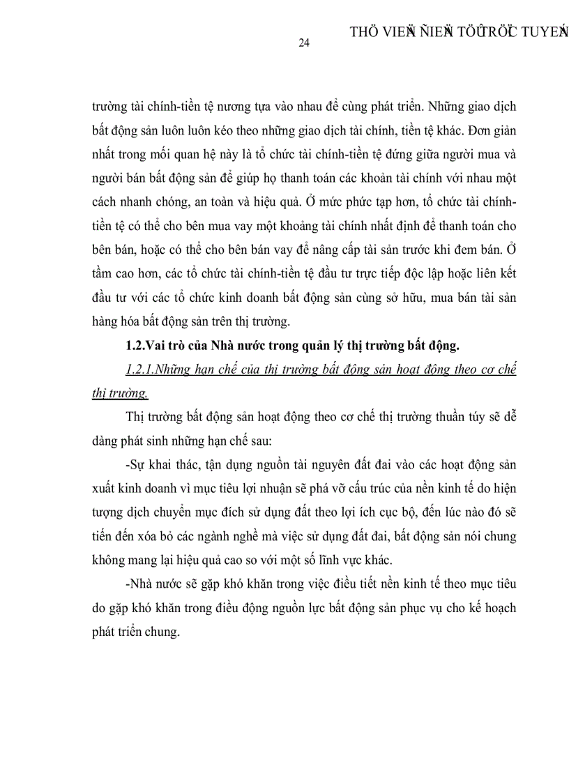 image for page Thị trường bất động sản và các chính sách tài chính khai thông thị trường bất động sản tại Việt Nam