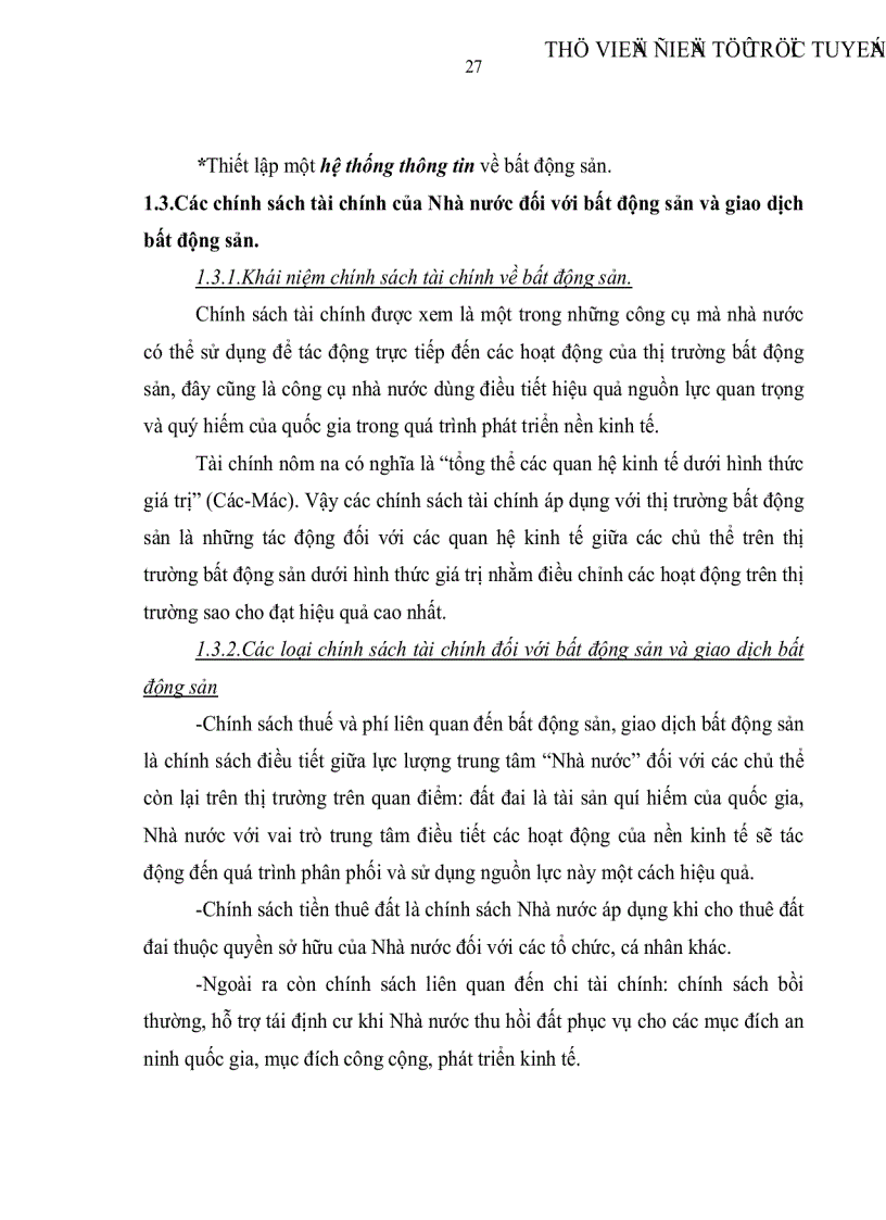 image for page Thị trường bất động sản và các chính sách tài chính khai thông thị trường bất động sản tại Việt Nam