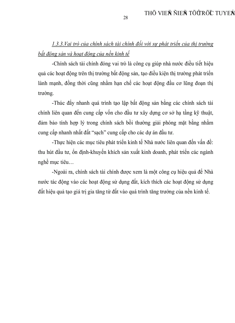 image for page Thị trường bất động sản và các chính sách tài chính khai thông thị trường bất động sản tại Việt Nam