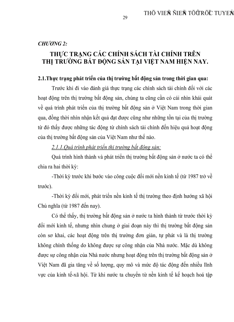 image for page Thị trường bất động sản và các chính sách tài chính khai thông thị trường bất động sản tại Việt Nam