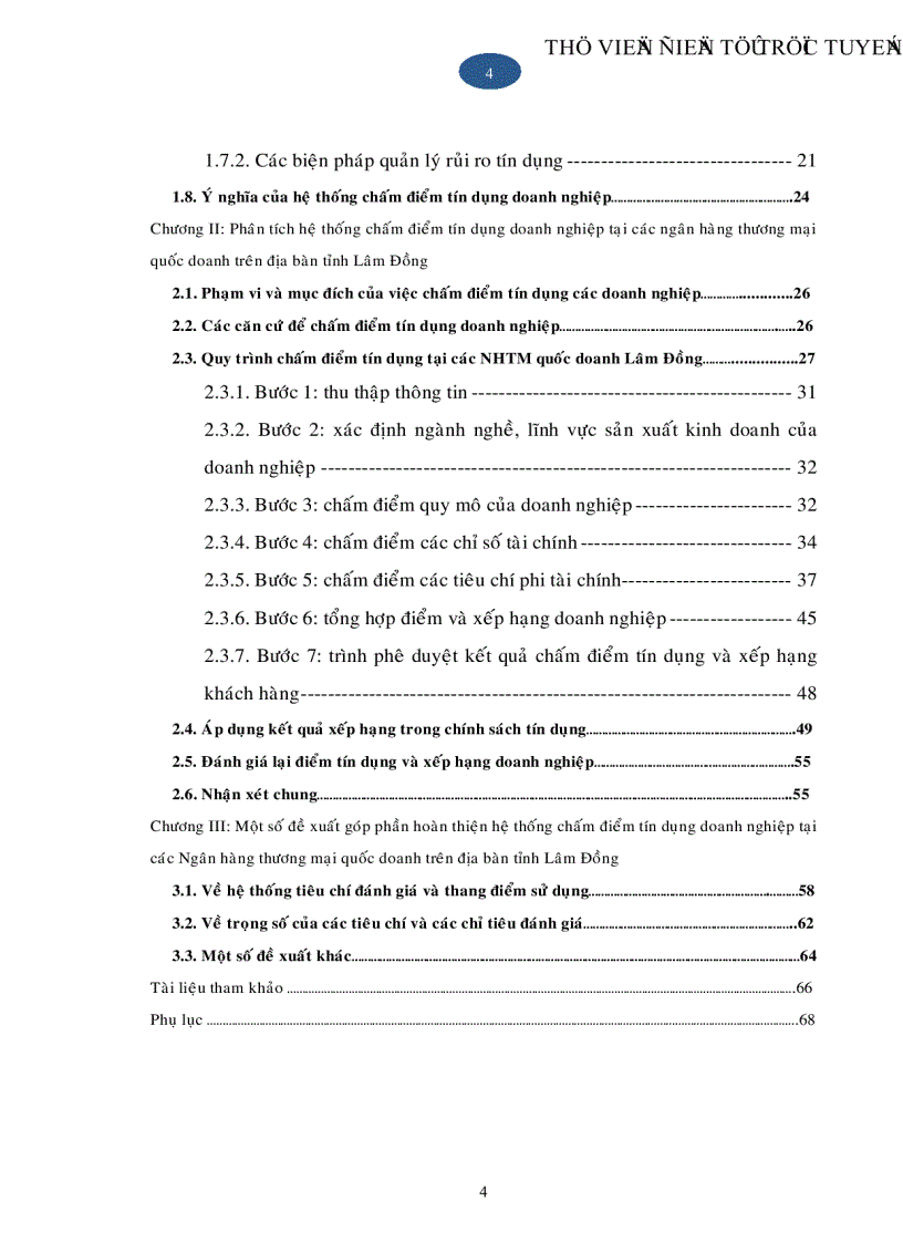 image for page Phân tích hệ thống chấm điểm tín dụng doanh nghiệp tại các ngân hàng thương mại quốc doanh trên địa bàn tỉnh Lâm Đồng