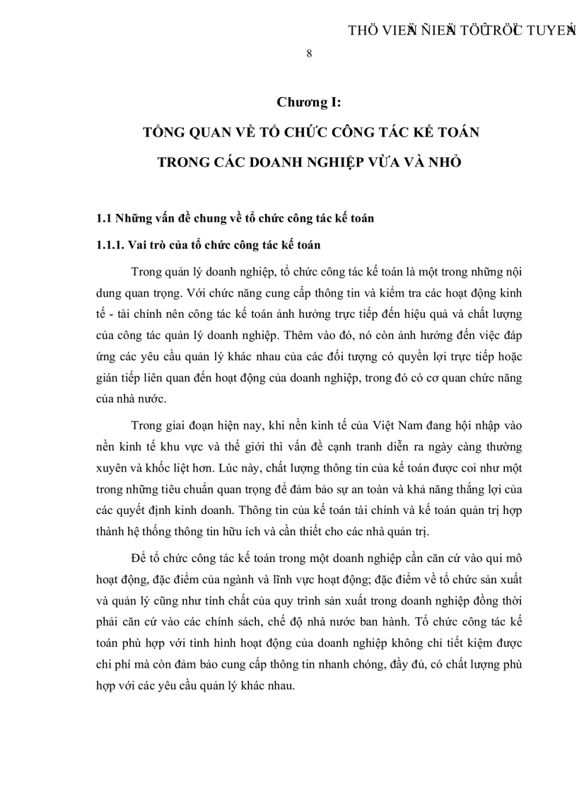 image for page Tổ chức công tác kế toán trong các doanh nghiệp vừa và nhỏ ở Việt Nam