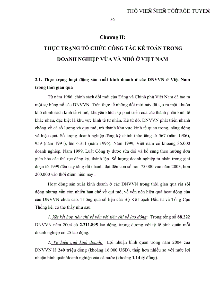 image for page Tổ chức công tác kế toán trong các doanh nghiệp vừa và nhỏ ở Việt Nam