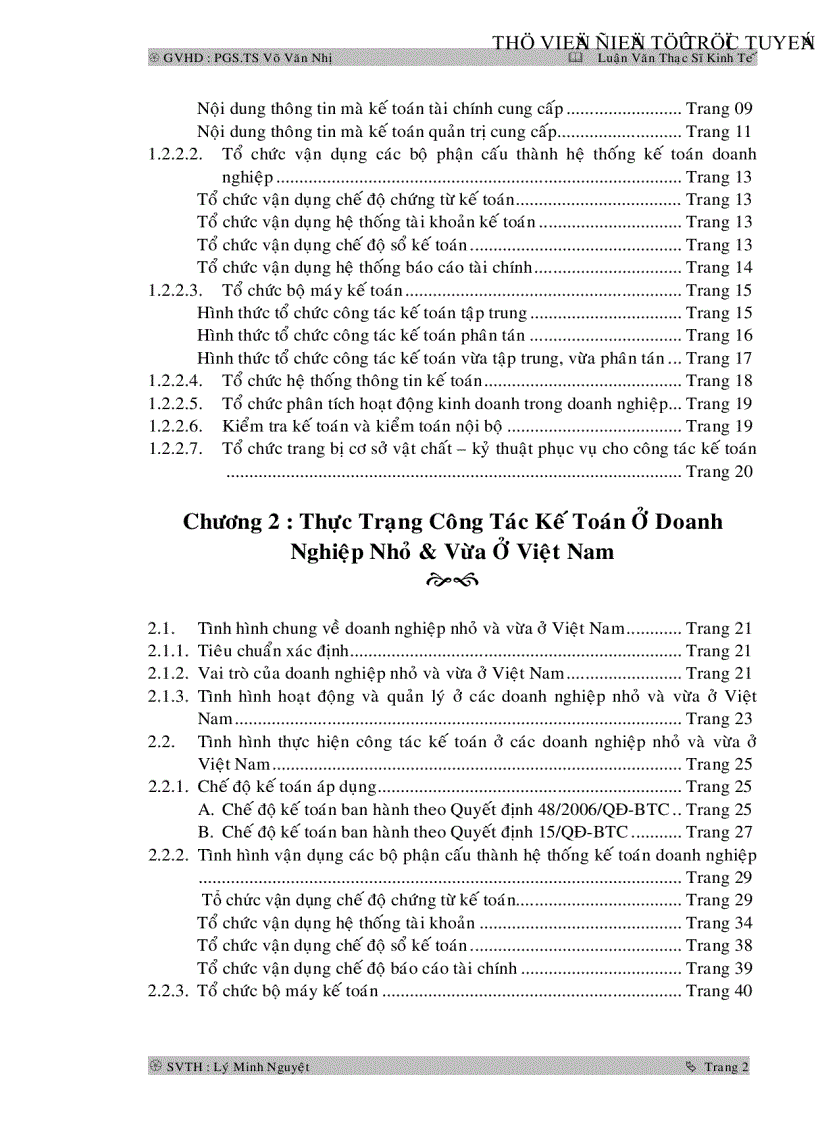 image for page Tổ chức công tác kế toán tại các doanh nghiệp nhỏ và vừa ở Việt Nam