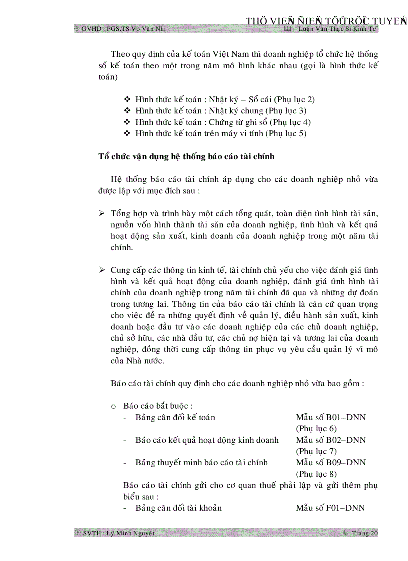 image for page Tổ chức công tác kế toán tại các doanh nghiệp nhỏ và vừa ở Việt Nam